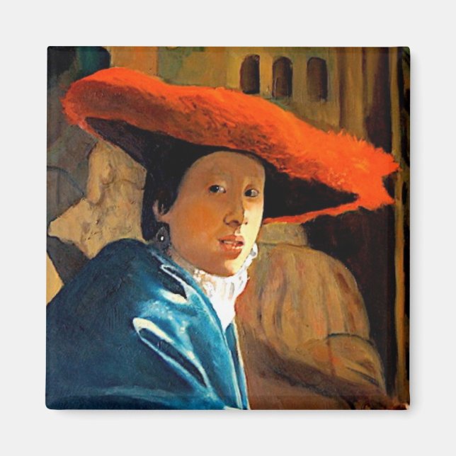 IMÃ GAROTA DE VERMEER COM O CHAPÉU VERMELHO/ MESTRADOS (Frente)