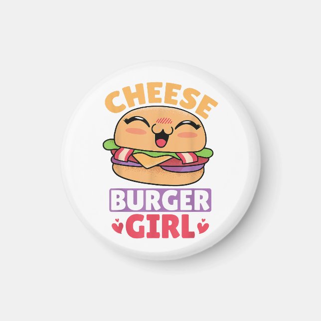 Imã Garota do Cheeseburger, Mulheres Hambúrguer e Chee (Frente)
