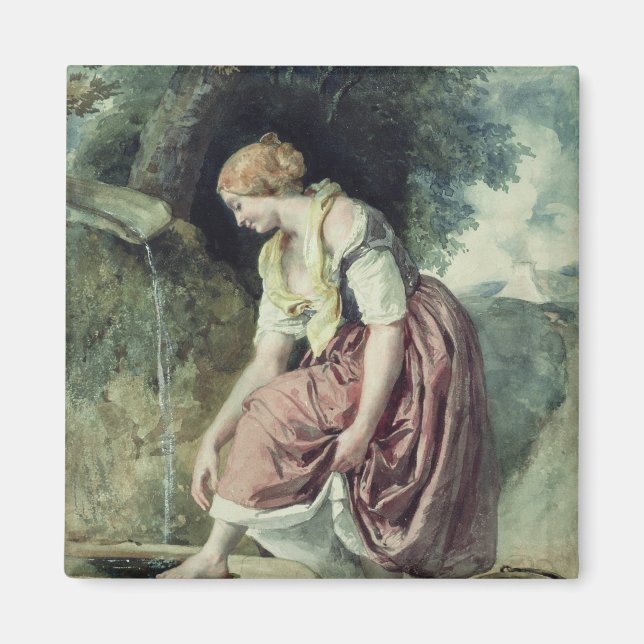 Imã Garota em um canal (Frente)