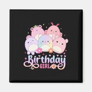 Imã Garota Esquadrão de Aniversário Meninas Mallow Bon