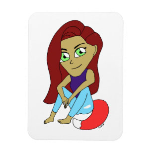 Ímã garota foxi chibi
