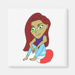 Imã garota foxi chibi