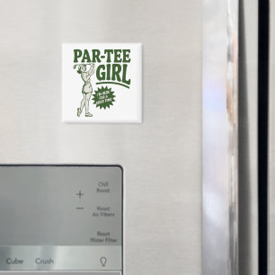 Imã Garota Golfista Camiseta Divertida Para Amantes do