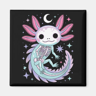 Imã Garota pastel goth kawaii cute esqueleto axolotl