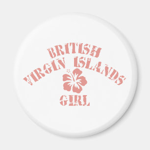Imã Garota Rosa das Ilhas Virgens Britânicas