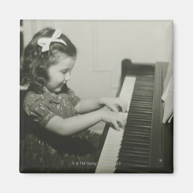 Imã Garota tocando piano (Frente)