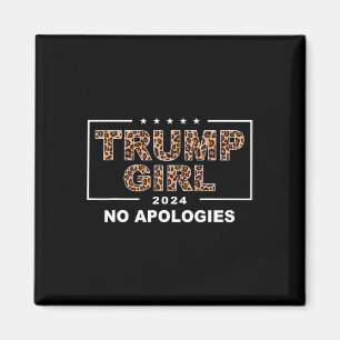 Imã Garota Trump Sem Desculpas Leopardo Trump 47º Pres