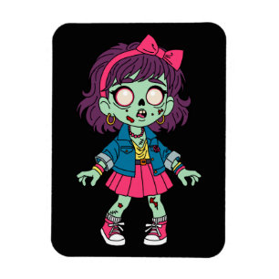 Ímã Garota Zumbi dos Anos 80