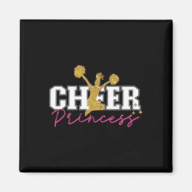Imã Garotas Cheerleader Cheer Hs0 Princesa Preta Cheer (Frente)