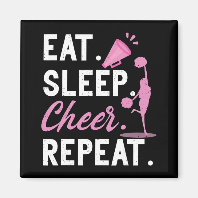 Imã Garotas Cheerleaderes De Dança De Cheerhead Comem  (Frente)