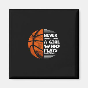 Imã Garotas de Basquete Nunca Subestimem Uma Garota Qu