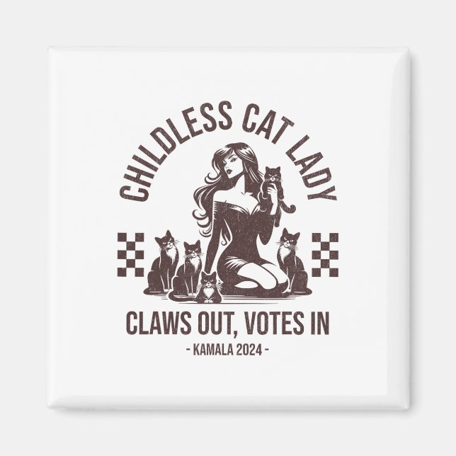 Imã Garotas de Gato Sem Fio (Frente)