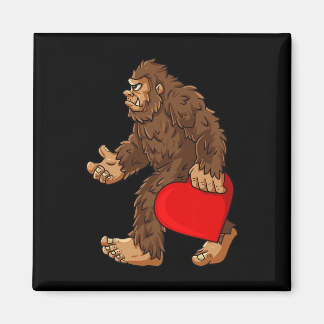 Imã Garotas Garotas Dias de os namorados Bigfoot Sasq (Frente)