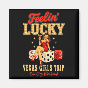 Imã Garotas sortudas viagem para Las Vegas férias