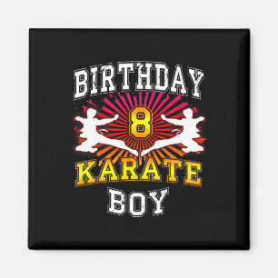 Imã Garoto de Aniversário do 8º aniversário - Karate,