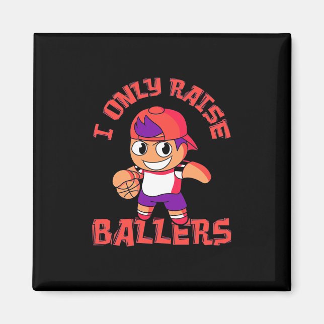 Imã Garoto de Basquete Só Levanta Balas (Frente)