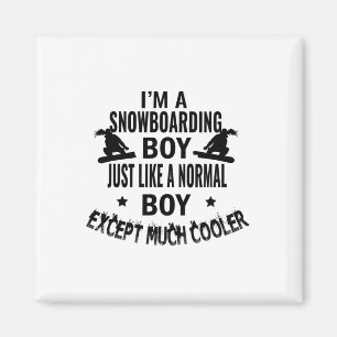 Imã Garoto De Snowboard Como Um Menino Normal Exceto M