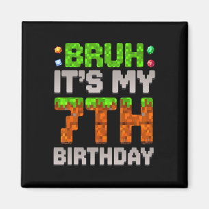 Imã Garoto Divertido de Aniversário, É Meu 7º Aniversá