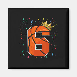 Imã Garoto Grande Número 6 Anos De Basquete De Anivers