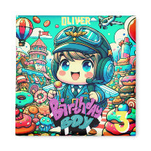 Garoto-Piloto Bonito de Aniversário