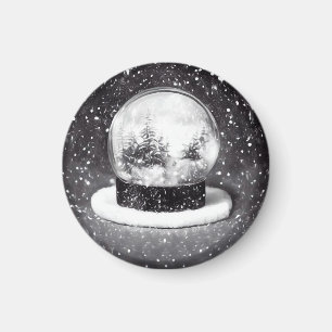 Imã Garrafa de Neve de Inverno