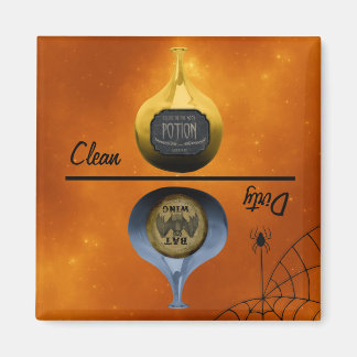 Imã Garrafa de veneno, limpa/suja,