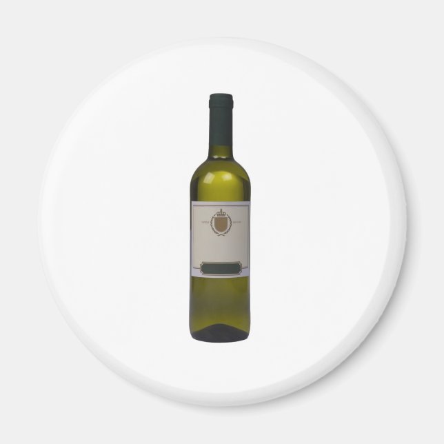 Imã Garrafa de vinho de qualidade com rótulo de vazio (Frente)
