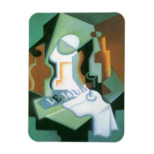 Ímã Garrafa e Fruteira de Juan Gris, Cubismo Vintage