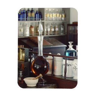 Ímã Garrafas antigas da farmácia