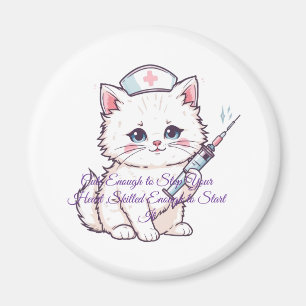 Imã Gata Enfermeira Personalizada Habilidosa o Suficie