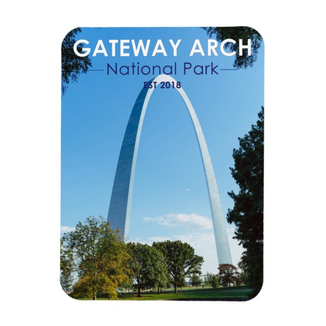 Ímã Gateway Arch National Park Missouri (Vertical)