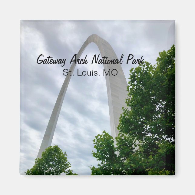 Imã Gateway Arch National Park, Ruas. Louis, MO Magnet (Frente)