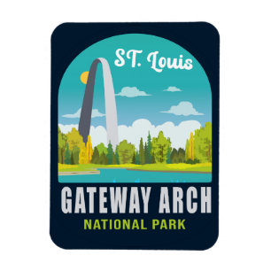 Ímã Gateway Arch National Park Santo Louis - Missouri