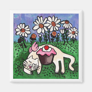 Imã Gatinho anjo com sono