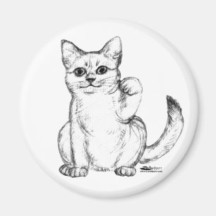 Imã Gatinho Convidativo Maneki Neko