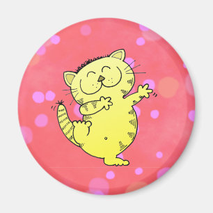 Imã Gatinho da dança na sala vermelha