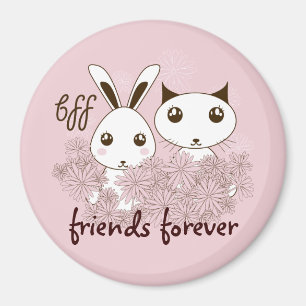 Imã Gatinho de Cartografia Bonito BFF e Crianças Coel