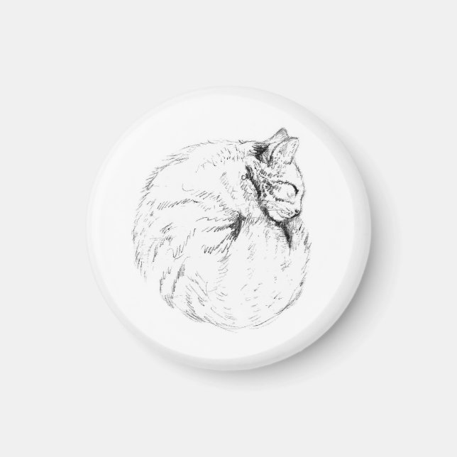 Imã Gatinho de dormir (Frente)