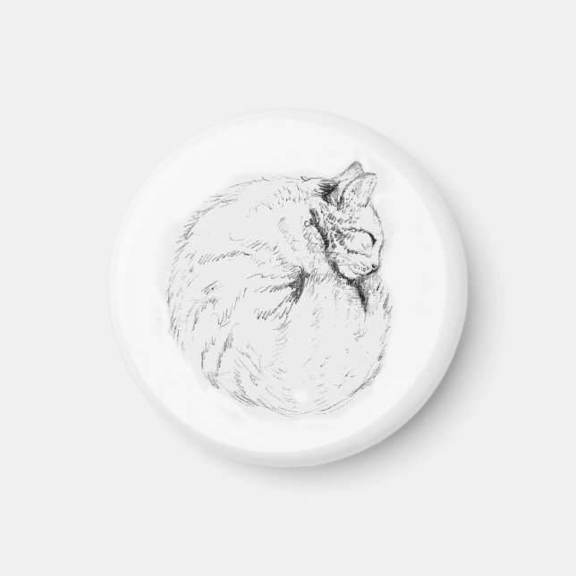 Imã Gatinho de dormir (Frente)