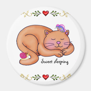 Imã Gatinho de dormir doce