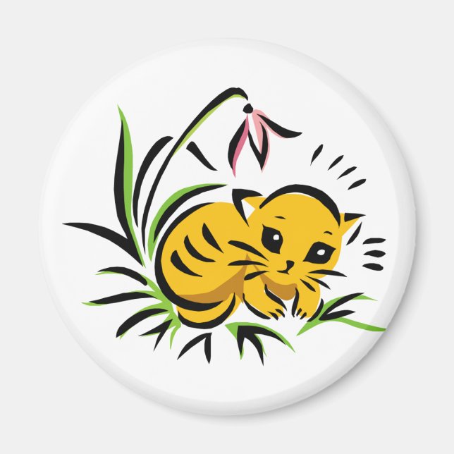 Imã Gatinho de neve (Frente)