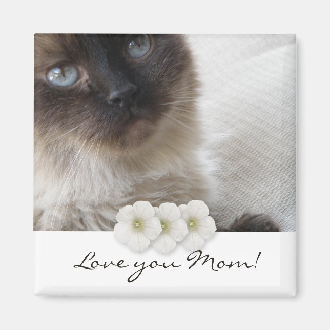 Imã Gatinho de Olhos Azuis, Amo-te mãe! (Frente)