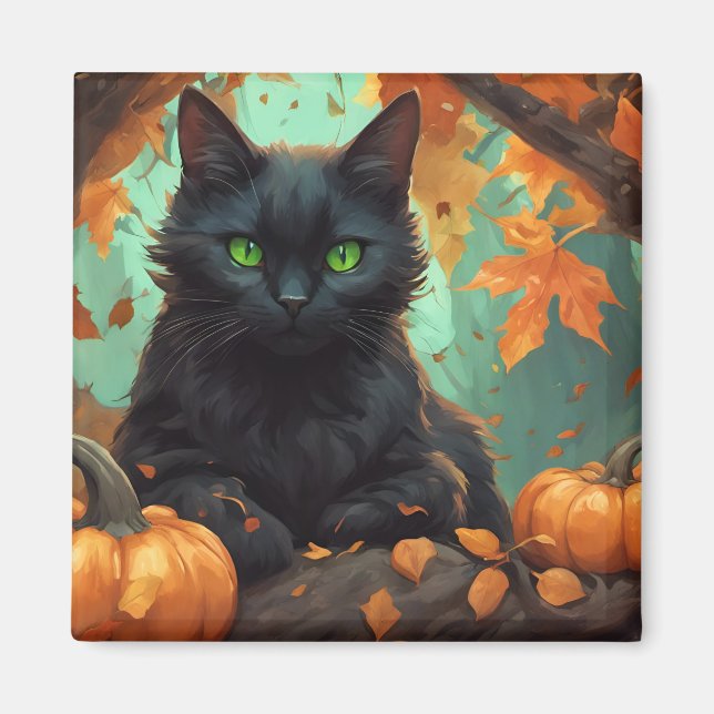 Imã Gatinho de Outono (Frente)