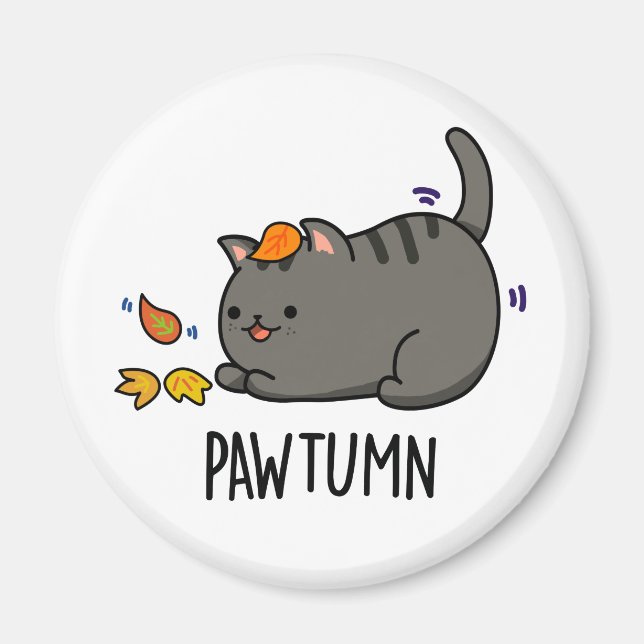 Imã Gatinho de outono, Gatinho de outono, Pawtumn (Frente)