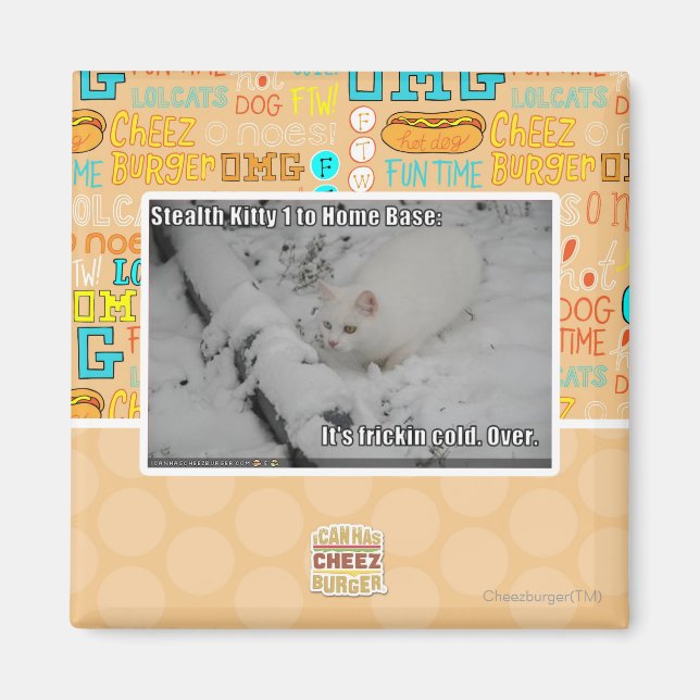 Imã Gatinho furtivo 1 (Frente)