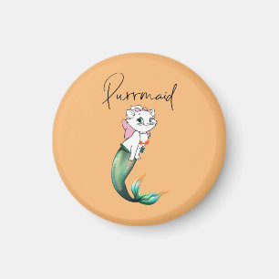 Imã Gatinho Gato-Purê - Design de Gato-Sereia Divertid
