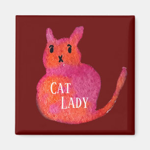 Imã gatinho giro de gato rosa