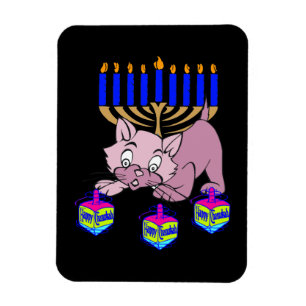 Ímã Gatinho Hanukkah