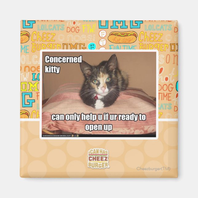 Imã Gatinho interessado (Frente)