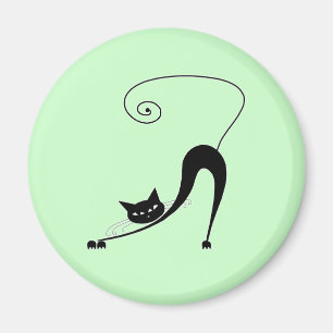 Imã Gatinho irrisório preto 2